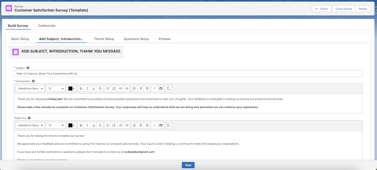 Survey basics