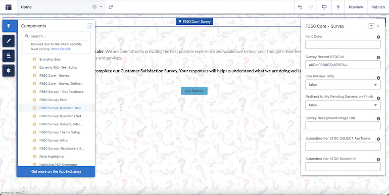 Public access and sharing configuration